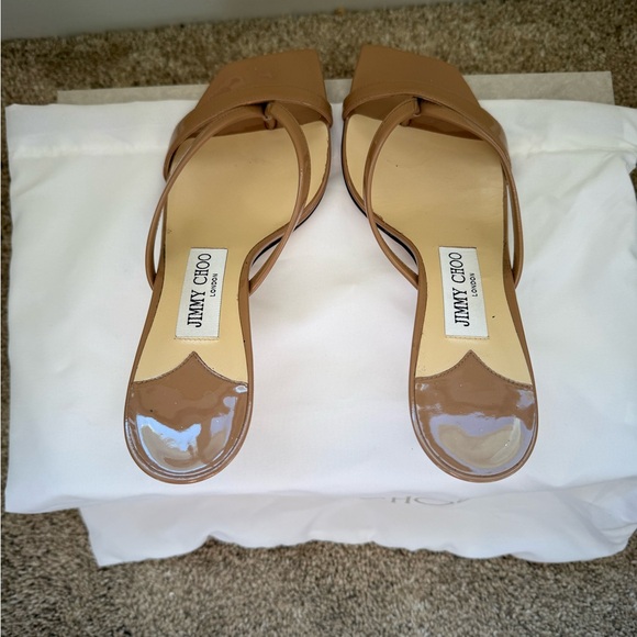 Jimmy Choo Nude Heeled Sandals - Picture 9 of 12